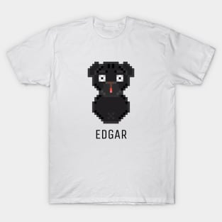 Pug Edgar Black T-Shirt